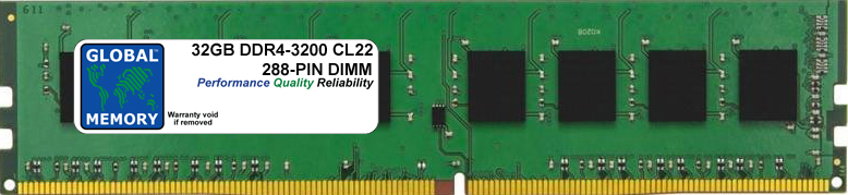 32GB DDR4 3200MHz PC4-25600 288-PIN DIMM MEMORY RAM FOR LENOVO PC DESKTOPS